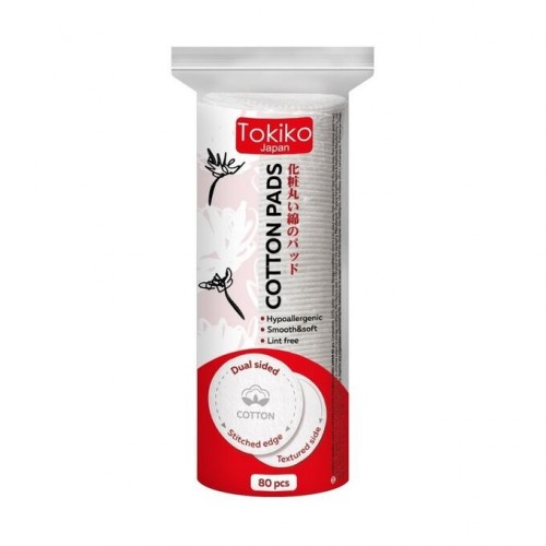 TOKIKO Japan Ватные диски прошитые 80шт